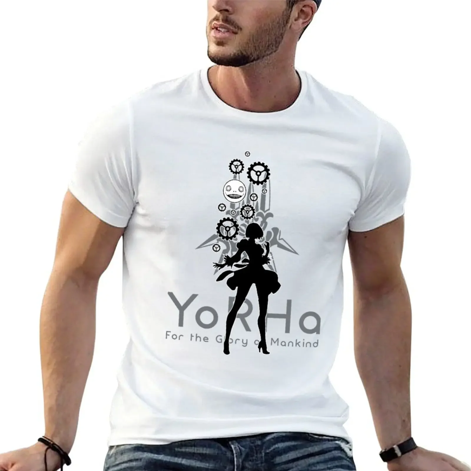 

NieR Automata - 2B YoRHa T-Shirt vintage graphic tee tops football t shirt Personalized t-shirt T-shirt men