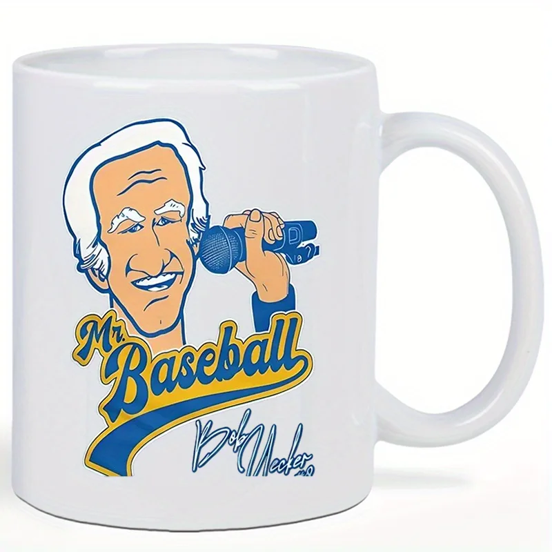 Mr. Baseball Bob Uecker Signature 11oz Ceramic Mug - Officially Licensed, Collectible Coffee Cup for Sports Fans, Hand Wash Only