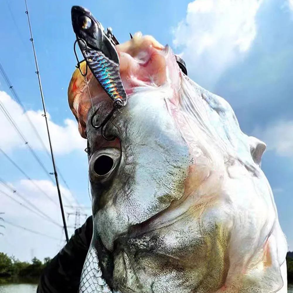 GOBAIT VIB Metal Jig Lure 7g 10g 17g 20g Spinner Spoon Spinning Fishing Tackle Popper Fishhook Swimbait Pesca Spinnerbait Bait image 5