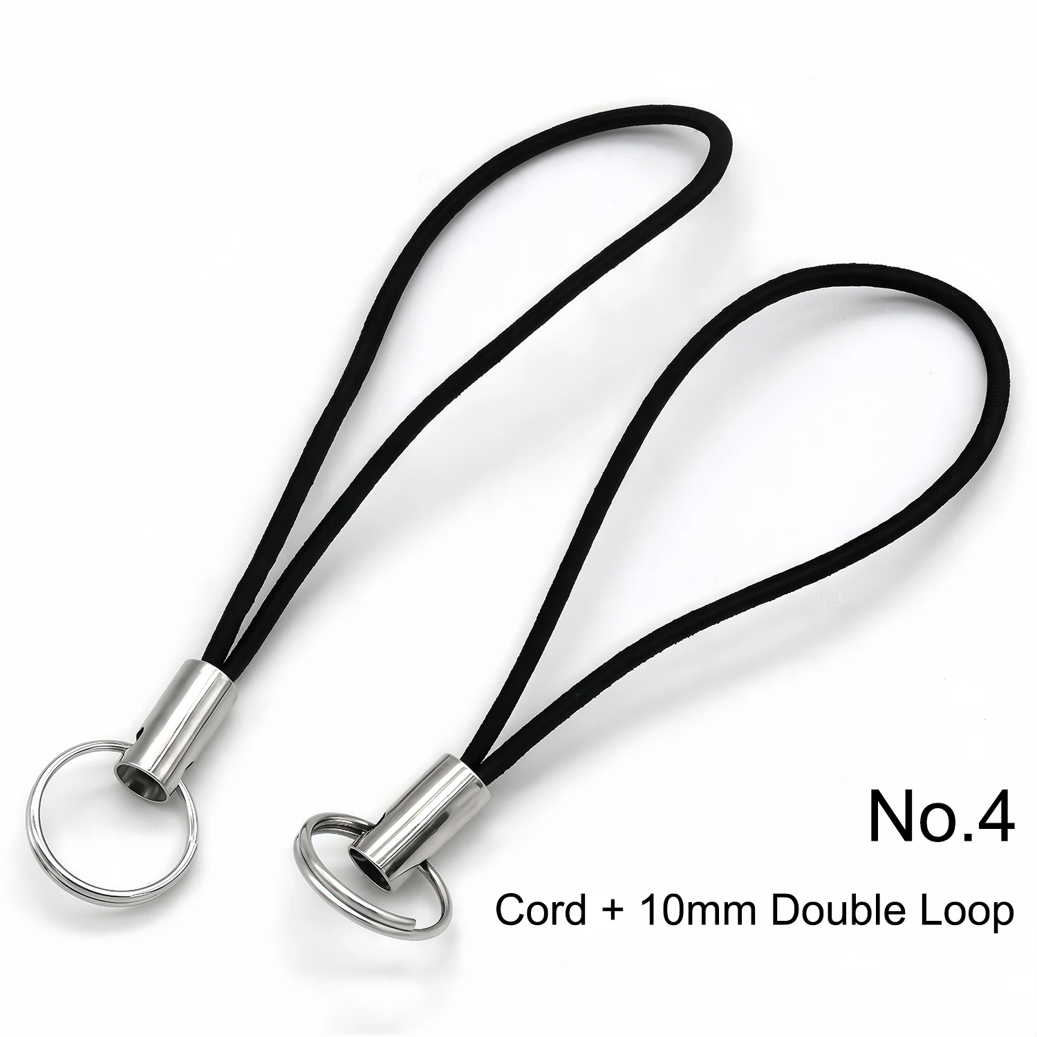 20/50 Stück Elastische Lanyard-Schnüre mit Karabinerhaken, Schlüsselanhänger-Haken, Mobiltelefon-Zubehör, Anhänger, Schlüsselring-Zubehör – Detail 9