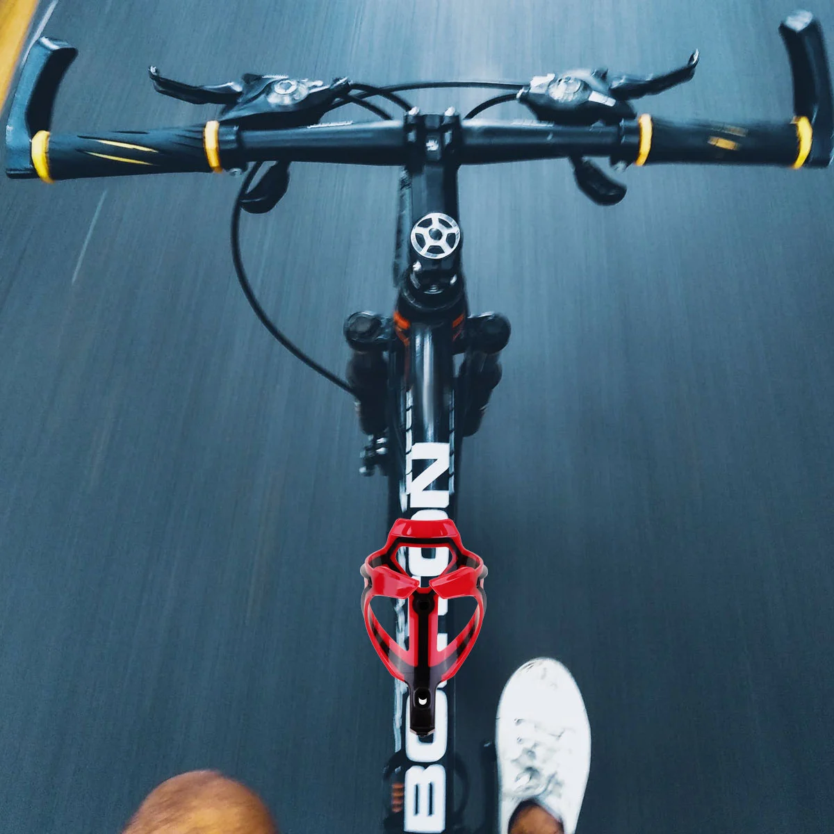 

Universal Lightweight Red Bike Water Bottle Cage Secure Holder for Mountain Road Folding Bikes Outdoor Cycling Water Bottle