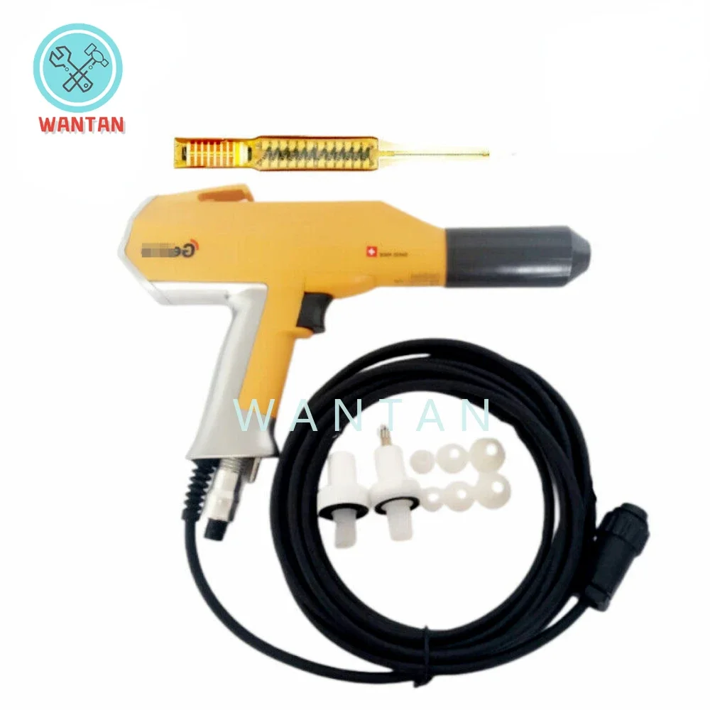 

Electrostatic Spray Gun Electrostatic Powder Coating Spray Gun and 2pcs Nozzle for Gema 02 Optiflex F