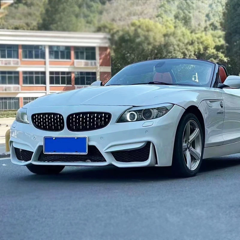 Suitable for 09-16 BMW Z4 e89 Modified M4 Wolf Flame Style Full Body Kit M4 Front Rear Bumper Side Skirts Spoiler