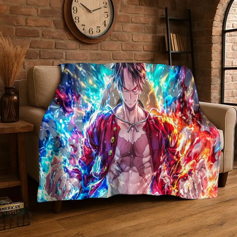 Classic Anime One P-Piece Cartoon Zoro Soft Flannel Throw Blanket,Cozy Blanket for Bed,Couch,Sofa,Bedroom,Living Room,Travel