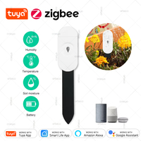 Tuya Zigbee Soil Moisture Sensor Temperature And Humidity Thermo Hygrometer Garden Automation Irrigation Detector Alexa Google