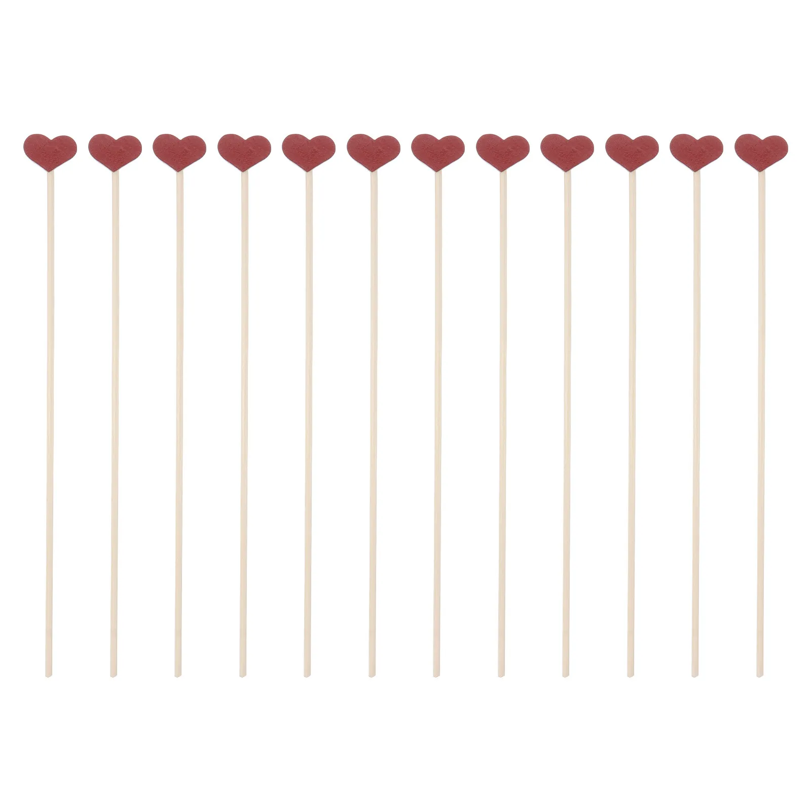 12Pcs Heart Shaped Rattan Diffuser Sticks for Aroma Diffuser Bottles Natural Aromatherapy Fragrance Volatility Accessories view 5