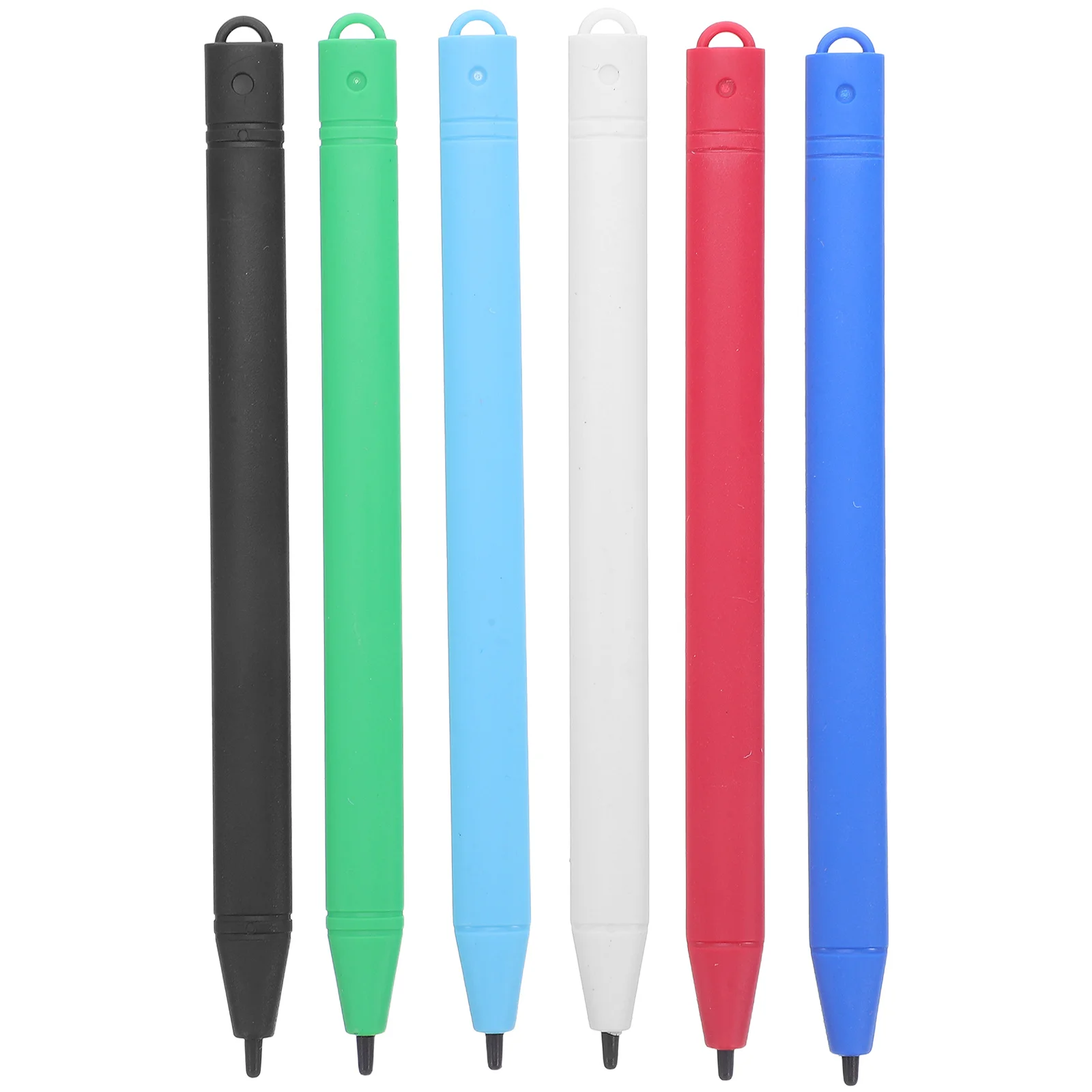 6 قطع من أقلام لوحة الرسم LCD للكتابة بسلاسة وقبضة مريحة لتعلم الألوان أداة الرسم والتفاعل بين الوالدين