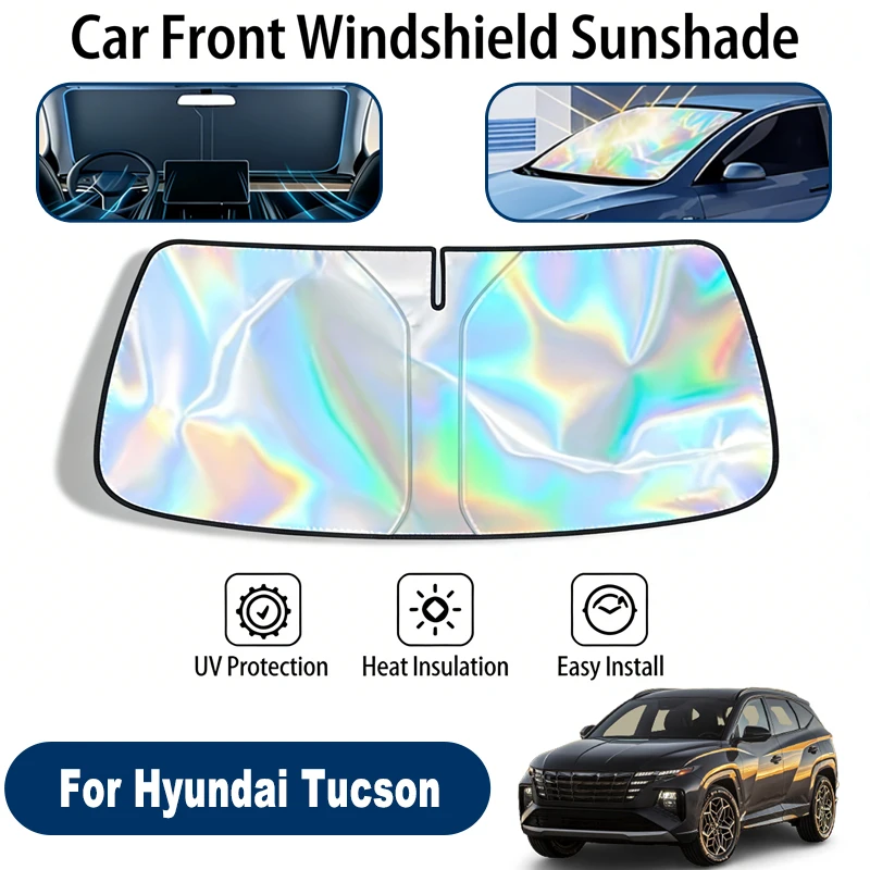 

Car Windshield Sun Shade UV Reflective Sun Visor Protection Cover For Hyundai Tucson JM TL NX4 2004-2026