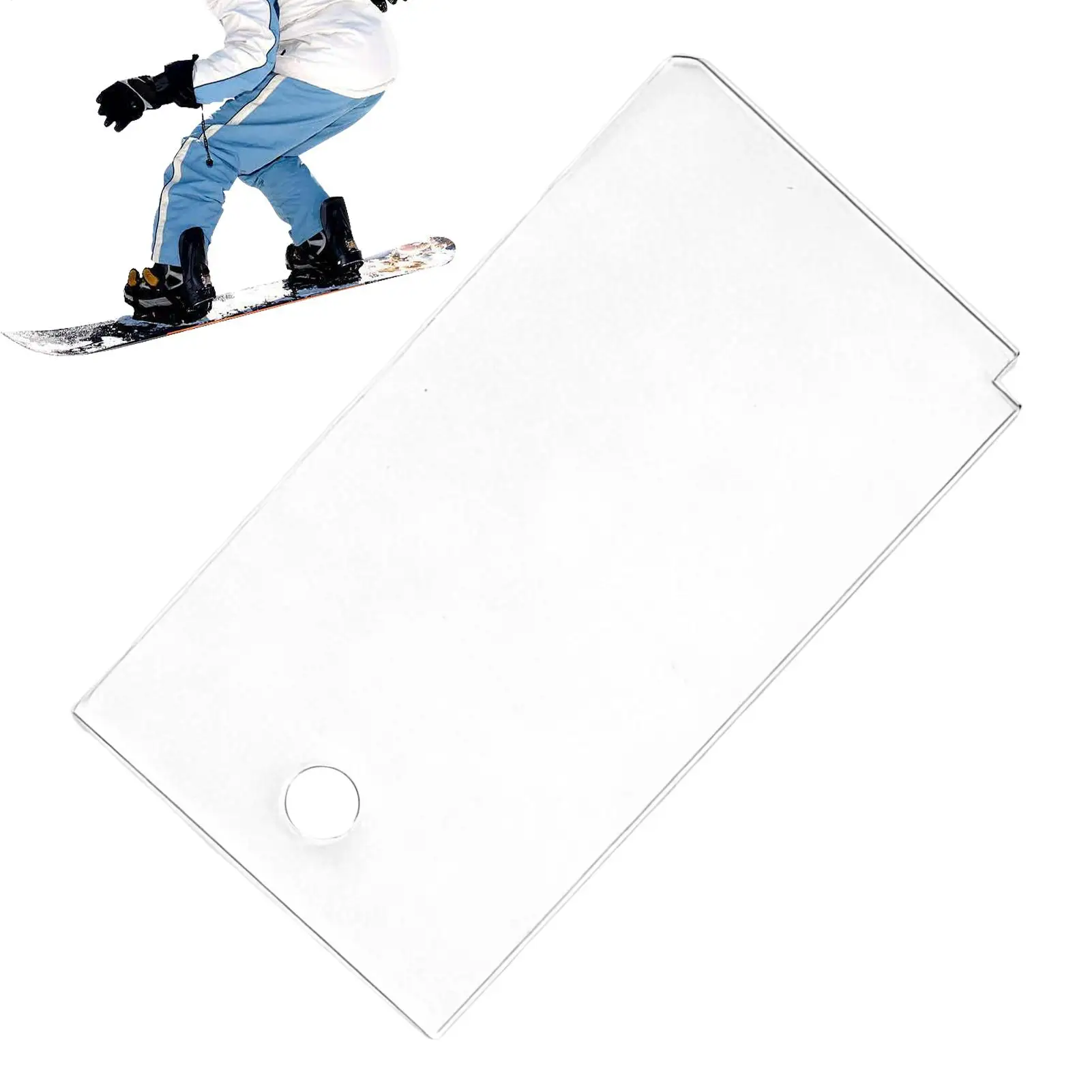 Acrylic Snowboard Wax Scraper Efficient Smoothing Ski Sharpener Portable Wax Remover Tool for Adults Professionals Skiing sports