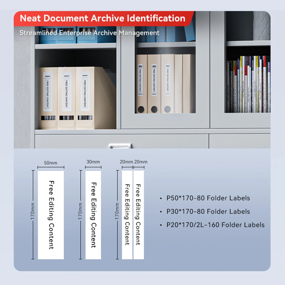 Thermal Transfer Labels for Niimbot M2 Printer Thermal Transfer Ribbon Home Office 20-50mm Width Label Paper Sticker