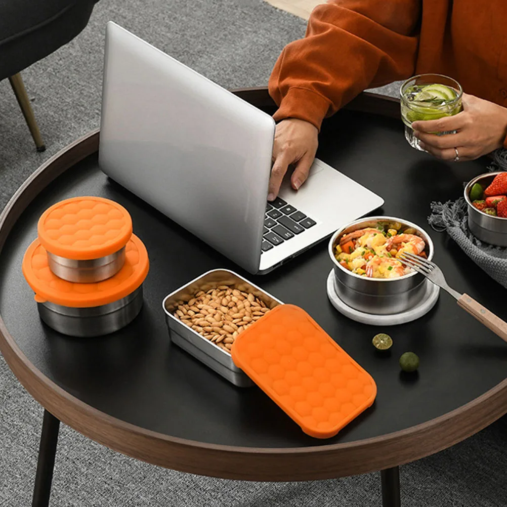 

Crisper Outdoor Lunch Box Container Portable Food Practical Bento Holder 304 Stainless Office