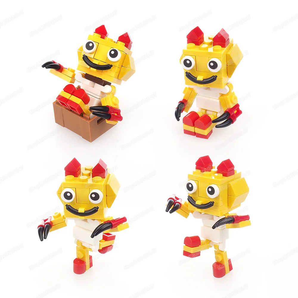 Scraps figures Building Block Assembly MOC Dandy's World Cartoon Scene Fantasy Character Model Matching Children Gifts Boys Toys