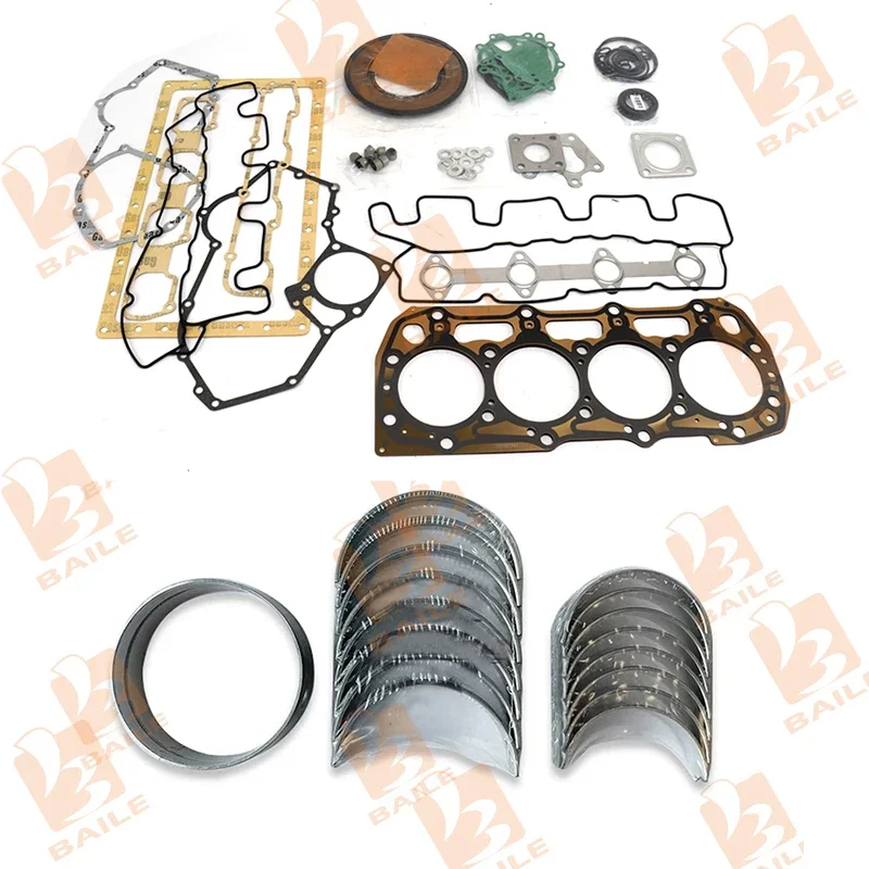 

N844L Full Gasket Set Kit + Main Bearing Connecting Rod Bearing For Shibaura N844 N844LT-D Engine Head gasket