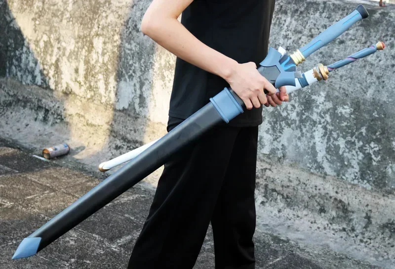 

[Funny] 102cm Cosplay Anime Sword Art Online weapon Kirigaya Kazuto wooden Sword model Costume party Anime show gift toy