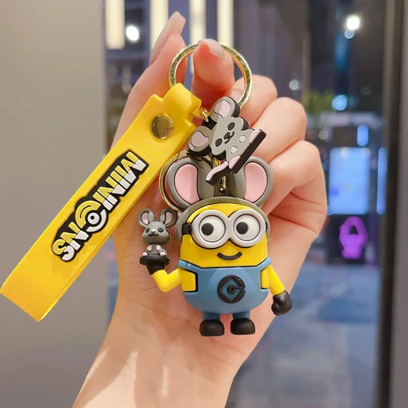 Kawaii Cartoon Zodiac Minion Cartoon Anime Doll Keychain Backpack Pendant Girl Birthday Gift Christmas Gift