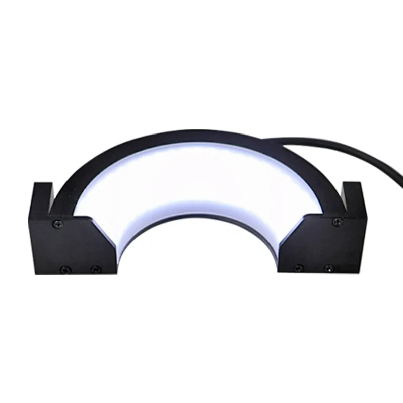 Low angle illumination Easy to install LED semi-circular light source for vision inspection