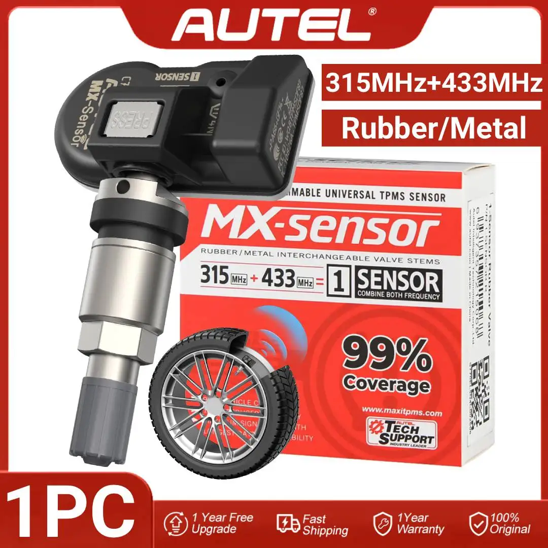 

Датчик TPMS Autel MX-Sensor 315МГц+433МГц для TS508WF, программируемый, универсальный, специально разработан для замены OEM-датчиков