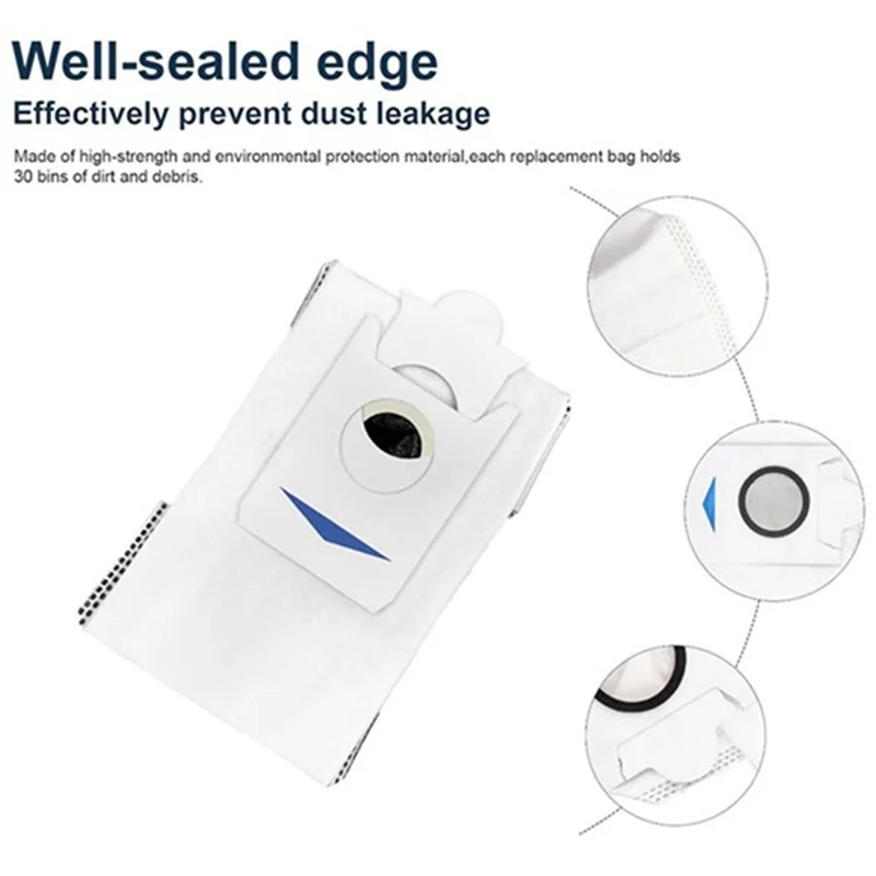 

AT63-Replacement Parts For Ecovacs DEEBOT X5 PRO Omni Robot Vacuum Cleaner Roller Side Brush HEPA Filter Mop Pad Dust Bag