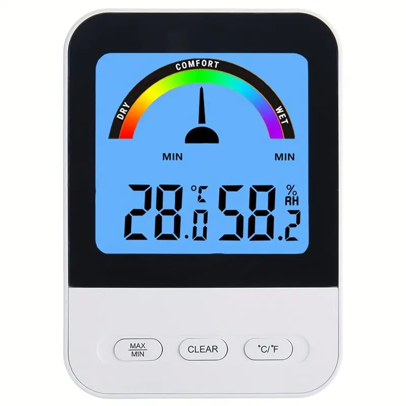 

BAAJ-Indoor Thermometer Digital Electronic Thermometer And Hygrometer Temperature Gauge Dry/Humid Comfort Level Guide