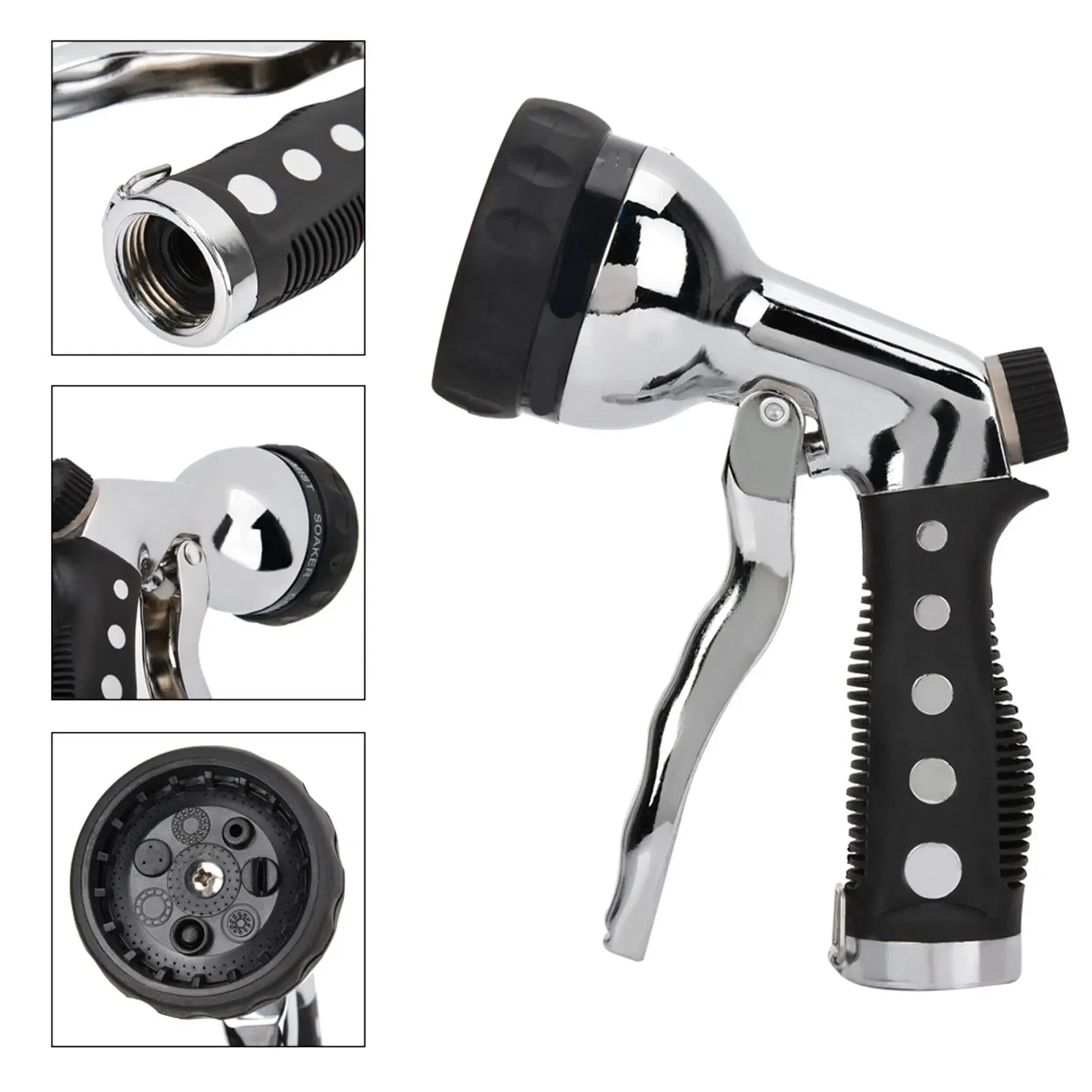 7 Kinds Of Water Flows Multifunction Water Gun Hose Nozzle High Pressure Garden Yard Sprayer Car Washing Tool