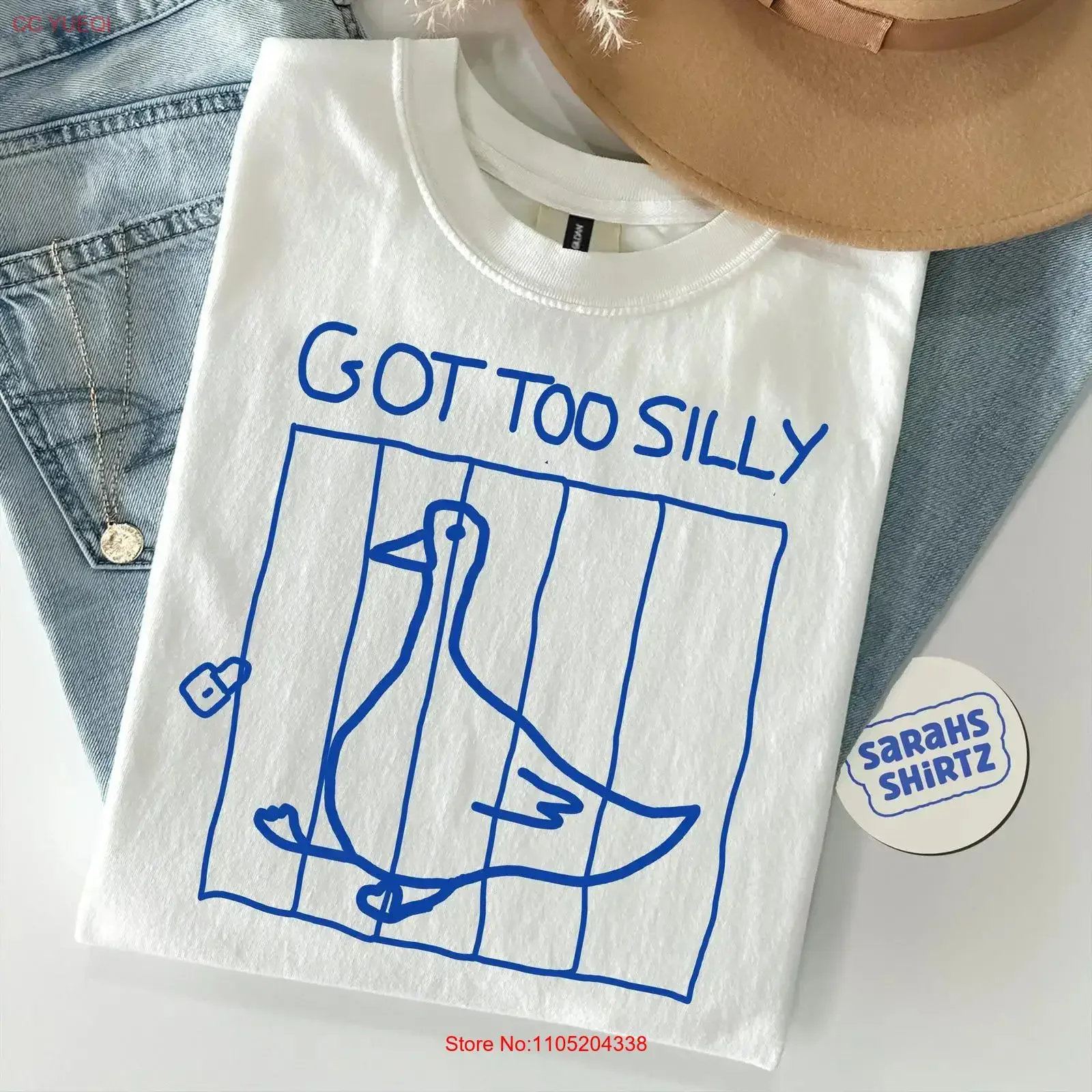 استيقظ Act سخيفة تي شيرت أوزة مضحك ميمي ملتوي غريب الفكاهة الملابس خمر غسلها موضة امتدت تنفس قليلا