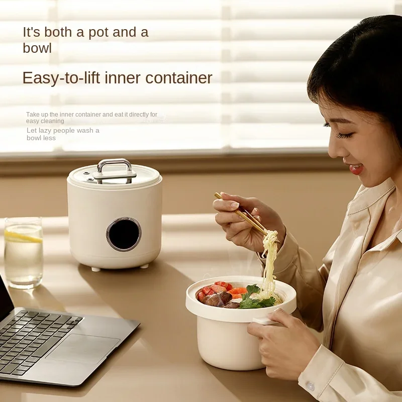 220V 1.2L หม้อหุงข้าวไฟฟ้า Touch Control อัจฉริยะ Non-stick บ้านอาหารเครื่องทําอาหารเซรามิคเคลือบด้านใน liner