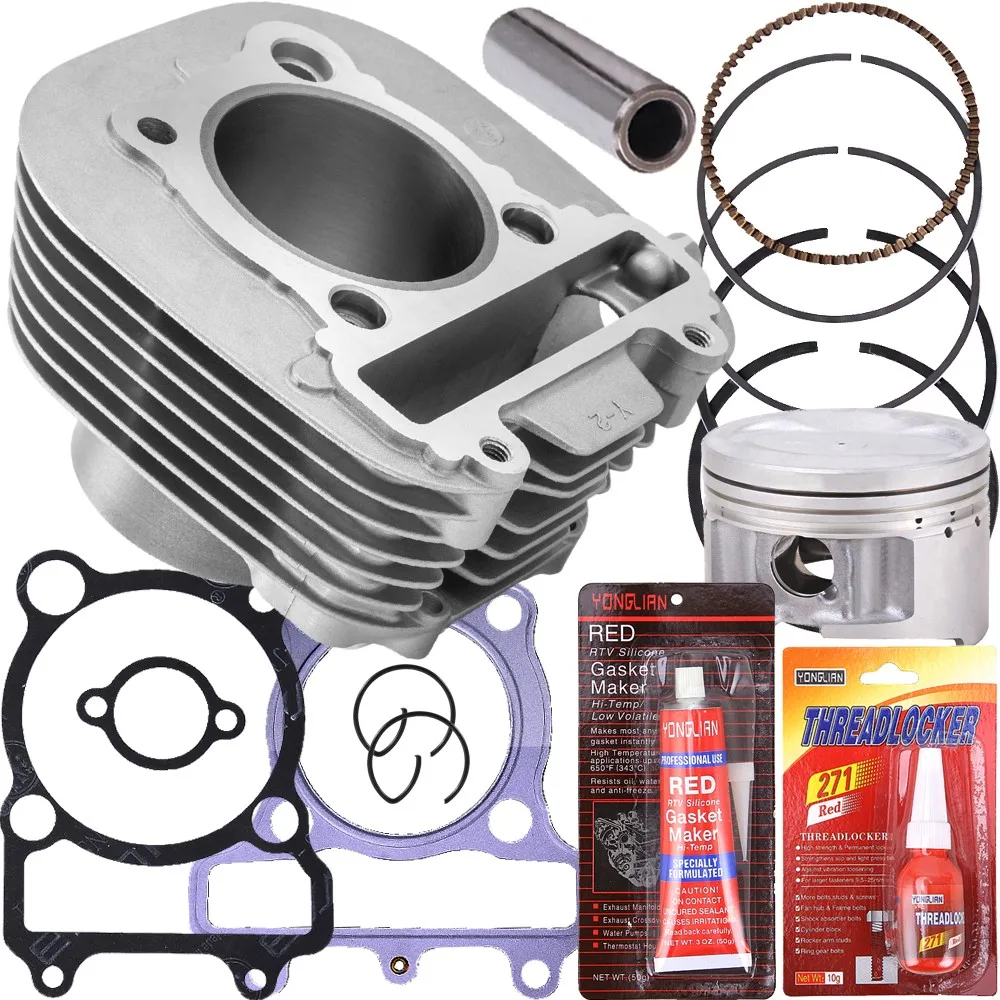 71mm STD Motocycle Cylinder Gasket Piston Set For Yamaha Bear Tracker 250 Jianshe 250 Loncin 250-F YFM250 YFB250 Timberwolf 250