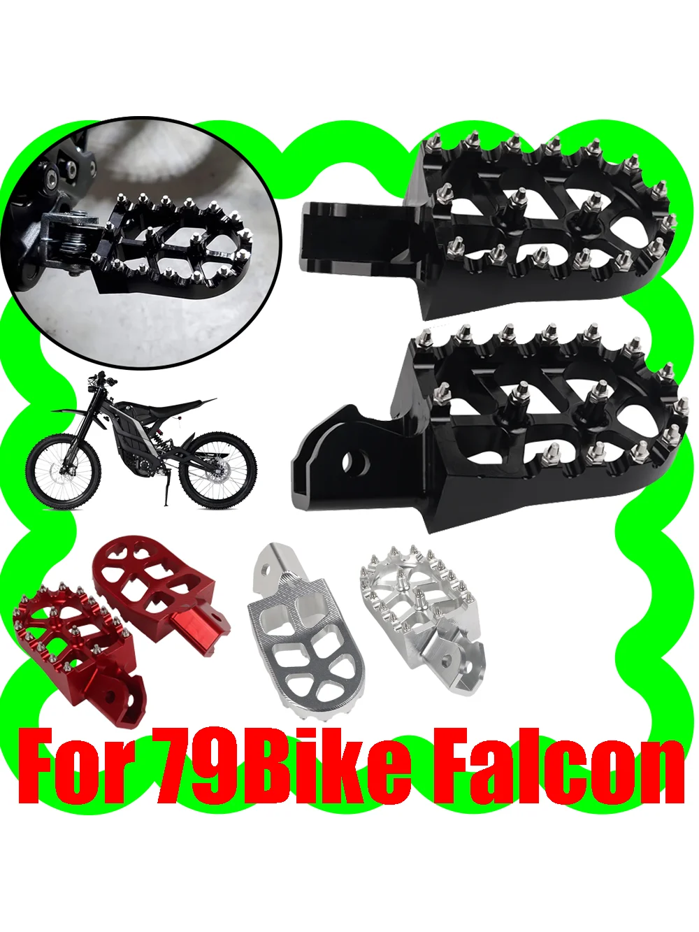 AliExpress S2R For 79Bike Falcon 79 Bike Falcon Motorcycle Accessories Footrest Foot Pegs Foot Rests Foot Pedals Footpegs Electric Bike Parts
