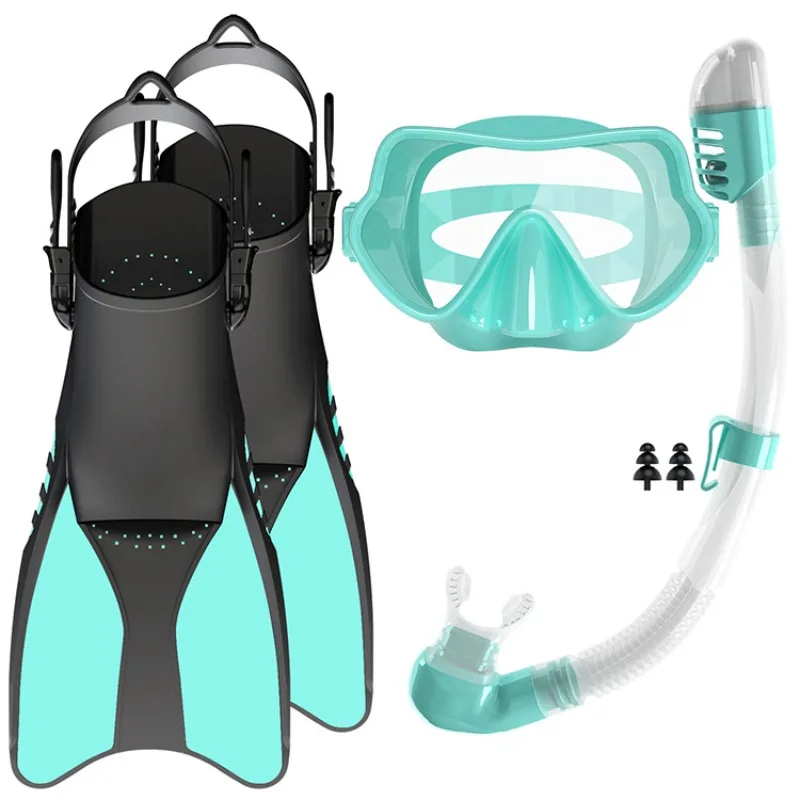 

Professional Adjustable Swimming Diving Scuba Fin Diving Adult Snorkeling Mask Dry Top Snorkeling and Fin Diving Set