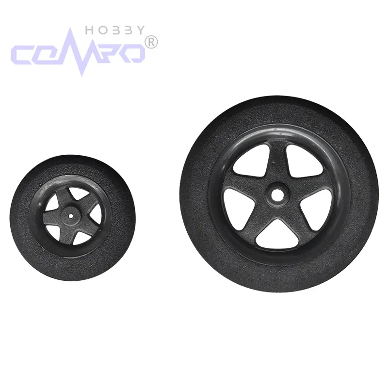

10Pc 5-Spoke Wheels Sponge Tire 4 Colors Dia30-46mm Super Light Foam For KT foam Fixed Wing RC Aircraft Model Plane Replacement