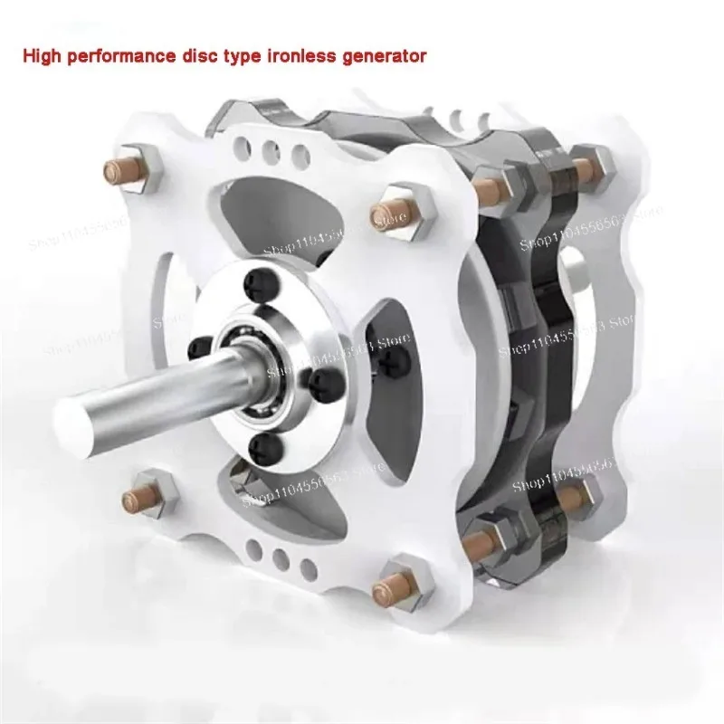 1000W High-power  Disc Permanent Magnet Ironless Generator Low Speed High Efficiency Wind and Hydraulic Free Energy 1-20A