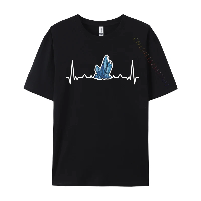 

Rock Collector Heartbeat Crystal Rockhound Minerals Geology Mens Top T-Shirts Casual T Shirt 2024 New Birthday T Shirt Wholesale