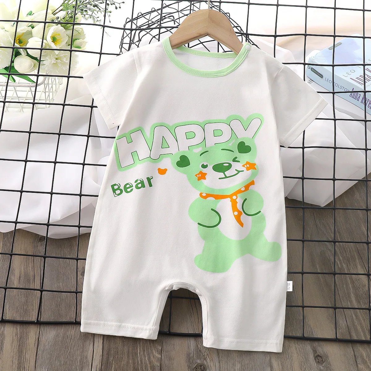 Summer Baby Jumpsuit Romper Clothing Boys Girls Clothes Children\'s Short-Sleeved Newborn One-piece Romper Children Clothing