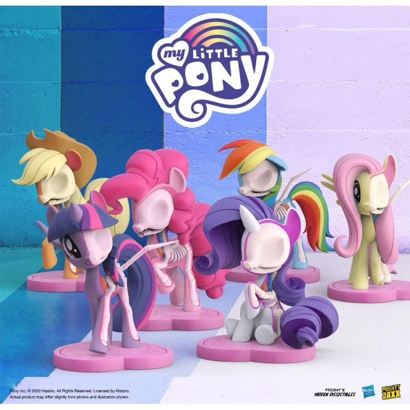 My Little Pony Blind Box Toys Freeny\'s Hidden Dissectibles Series Action Figures Special Half Bone Half Anatomy Doll Gift Toys