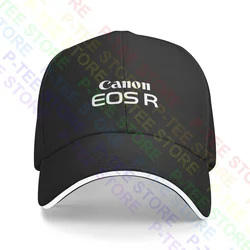 Canon Eos R Series Full Frame Camera Logo Sandwich Cap Baseball Cap Trucker Hat Hat Vintage Best Quality