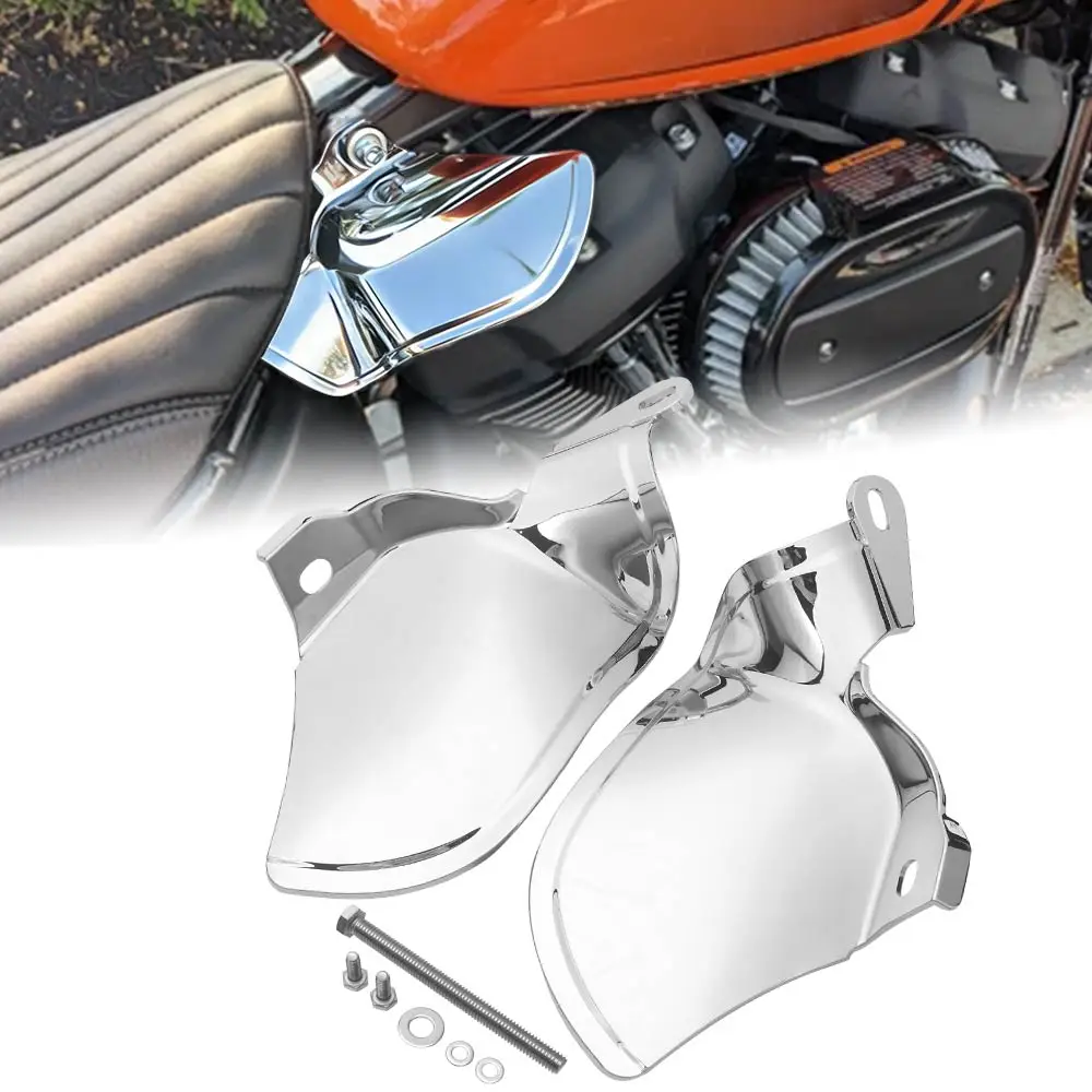 

Хромированный теплозащитный экран для мотоциклов Harley Softail Low Rider, Fat Boy, Breakout, Heritage Classic 2018-2026, аксессуар