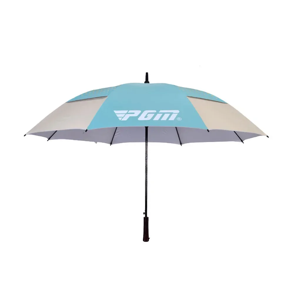 PGM 134x97cm Golf Umbrella Double-layer Rain-proof Sunscreen Windproof 8K Fiberglass Frame Automatic for 1-2 People YS002