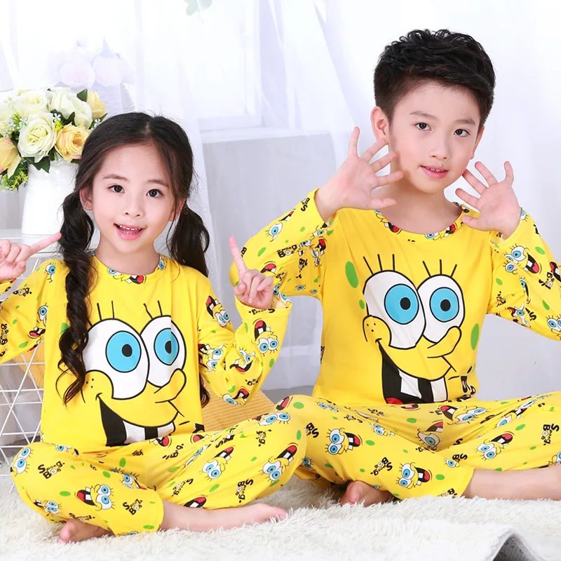 Summer Baby Home Furnishings For Little Thin Air Conditionin Girls Clothes From 2 to 7 Years Children's Pajamas Boys Wear