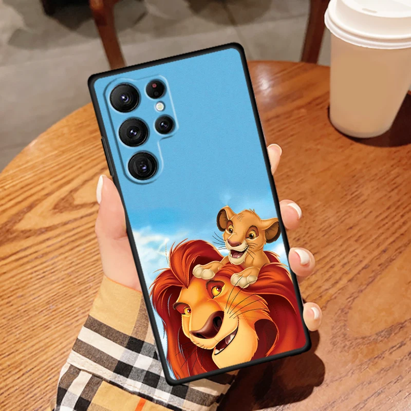 The Lion King Disney For Samsung Galaxy S24 S23 S22 S21 S20 FE S10 S10E Plus Ultra Pro Lite 5G Black Soft Phone Case