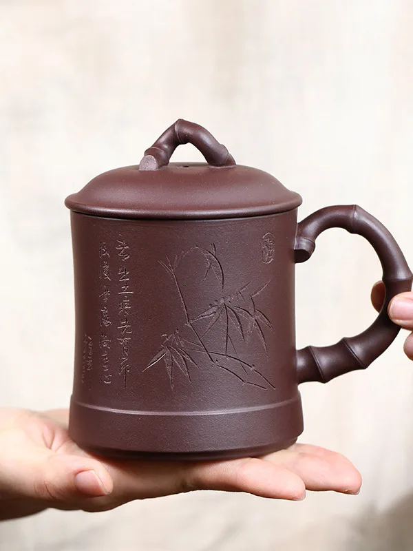 

Yixing Original Clay Large Capacity Handmade Purple Sand Tea Cup Gongfu Tea Set Annual Conference Meeting Gift