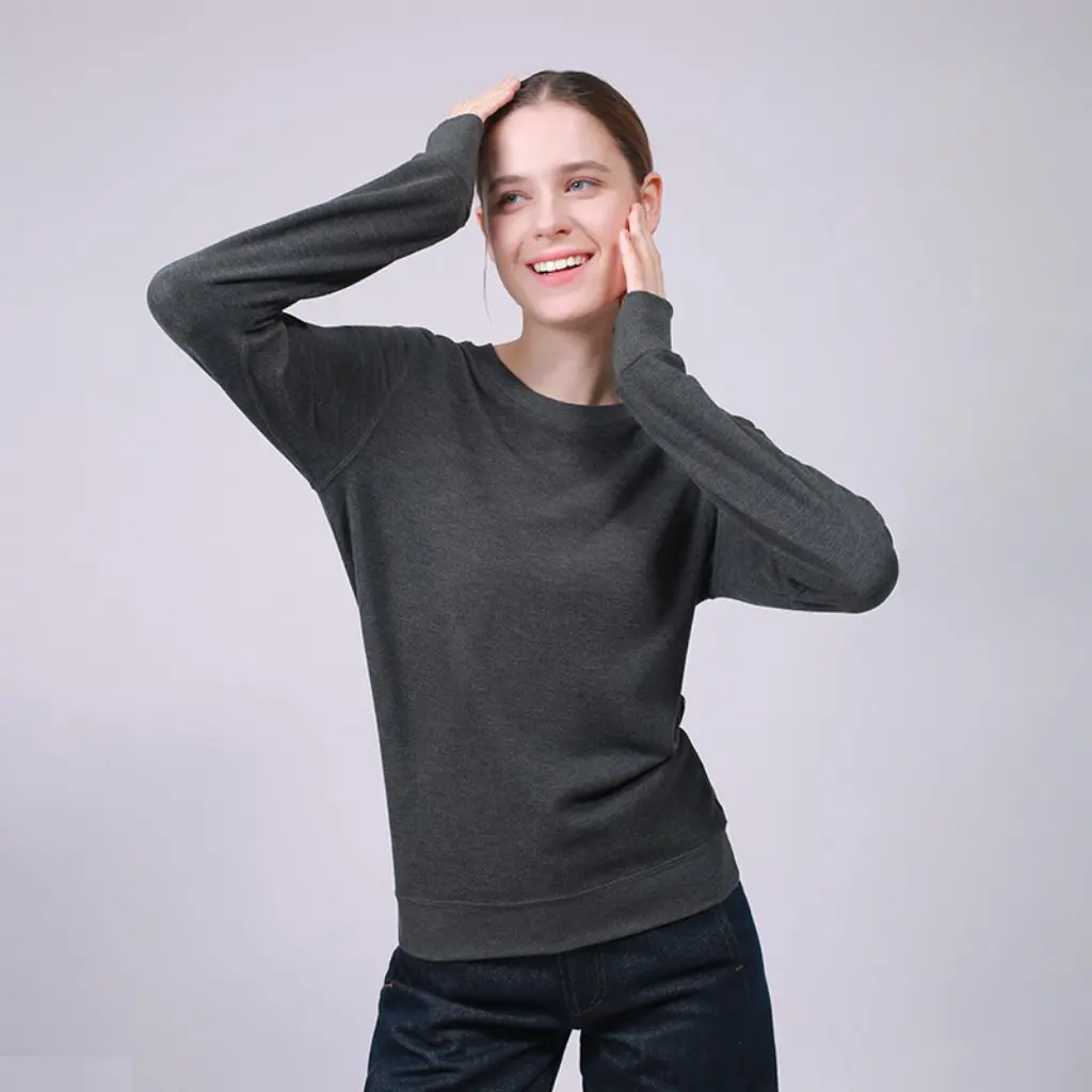 

Женский шерстяной свитер с круглым вырезом без катышков, теплый повседневный осенне-зимний топ Qd044