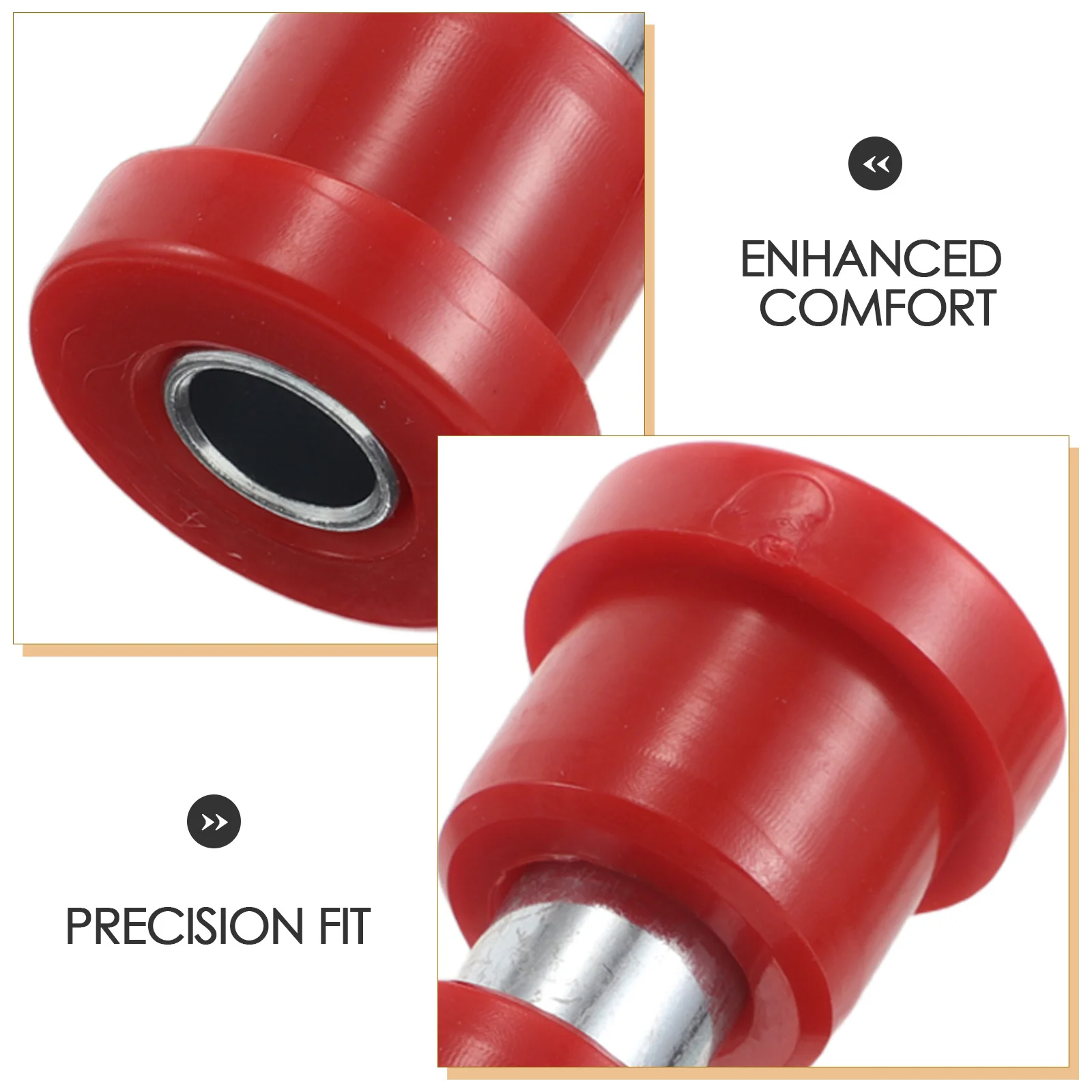 6Pcs Leaf Spring Bushing and Sleeve Kit Heavy Duty Golf Cart Suspension Repair Set for Club Car Front Rear Shackle Components