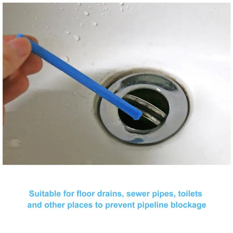 Pipe Cleaning Sticks Oil Decontamination Kitchen Toilet Bathtub Drain Cleaneer Spot Pipe Cleaner Clean Sewer Cleaning Rod 12pcs