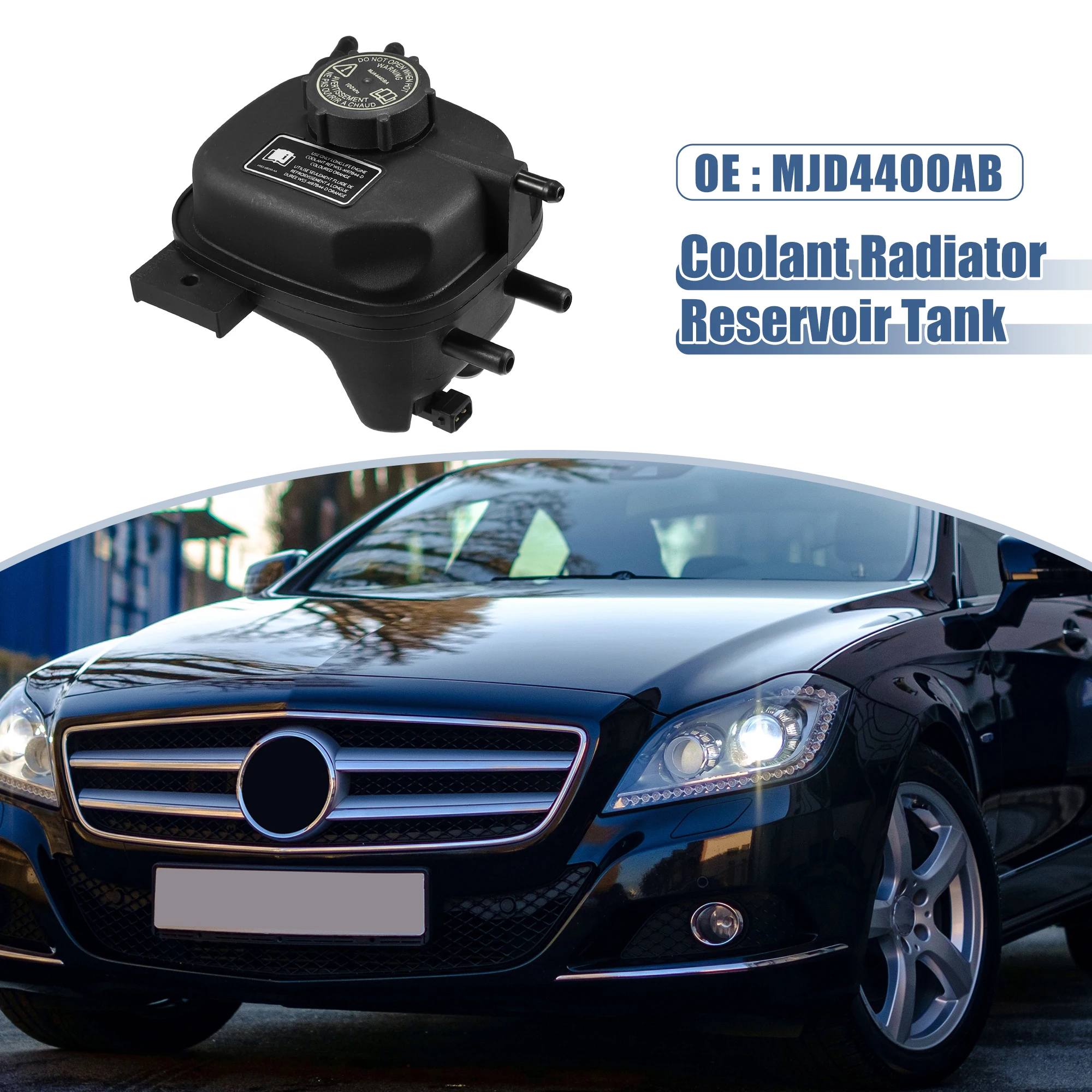 UXCELL Coolant Radiator Reservoir Tank MJD4400AB Bottle with Cap Sensor for Jaguar