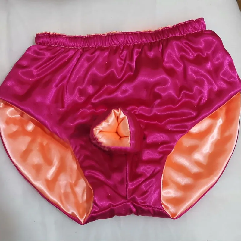 

Мужские трусы ручной работы, глянцевые мягкие шелковистые сенсорные трусы с цветочным принтом, хлопковые брюки-футляры с наполнителем, клубные сексуальные трусы для частной вечеринки BF