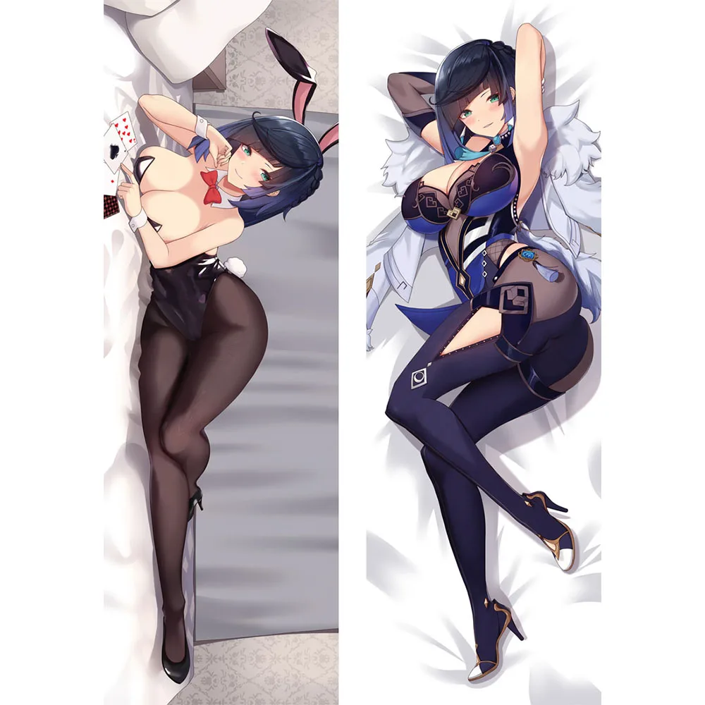 

Genshin Impact Yelan Character Anime Dakimakura Cosplay Anime Pilow Case Two-side Peachskin Hugging Body Pillow Cover