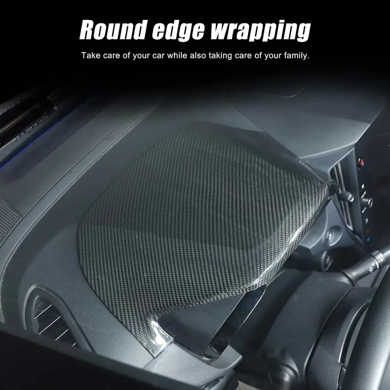 For Subaru WRX Crosstrek Levorg 2022-2026 Dry Carbon Fiber Car Dashboard Navigation Screen Upper Trim Display Screen Upper Cover