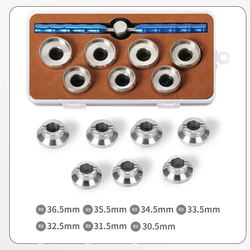 5537 5539 Alloy Watch Case Back Opener DIe Waterproof Grooved Cover Suitable for Rolex Watches Remover Tool 18.5mm-36.5mm W3739