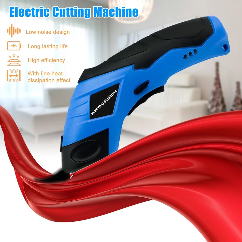 Cordless Fabric Electric Scissors Cloth Cutter Scissors 3.6V lithium Rechargeable Paper Craft Carpet Leather Cloth Cutting Tool