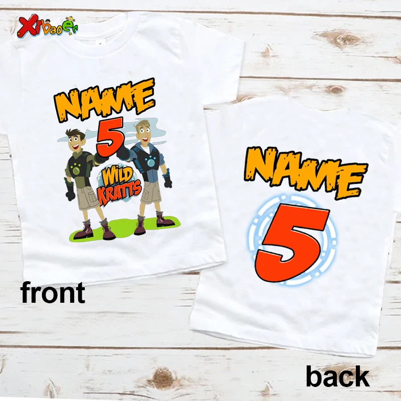 

Wild Kratts Birthday Shirt 7th Boys Birthday Outfit T-shirt Kids Matching Outfits Birthday Boys T Shirt Girls Shirts 6th 5th 8th